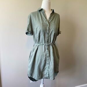 Green Dress w/ Removable Tie